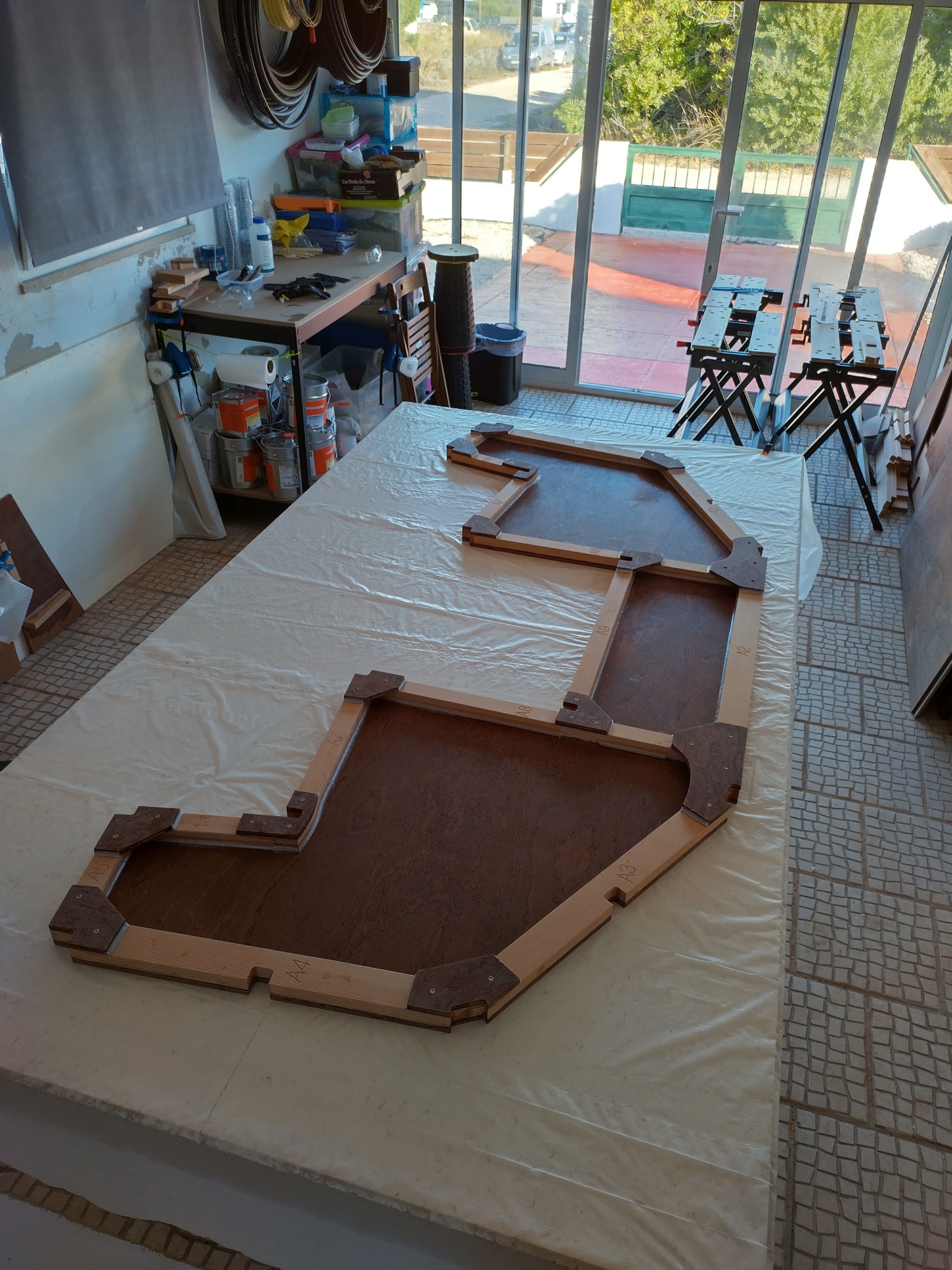 La membrure A, celle qui nous semblait la plus simple pour bien débuter