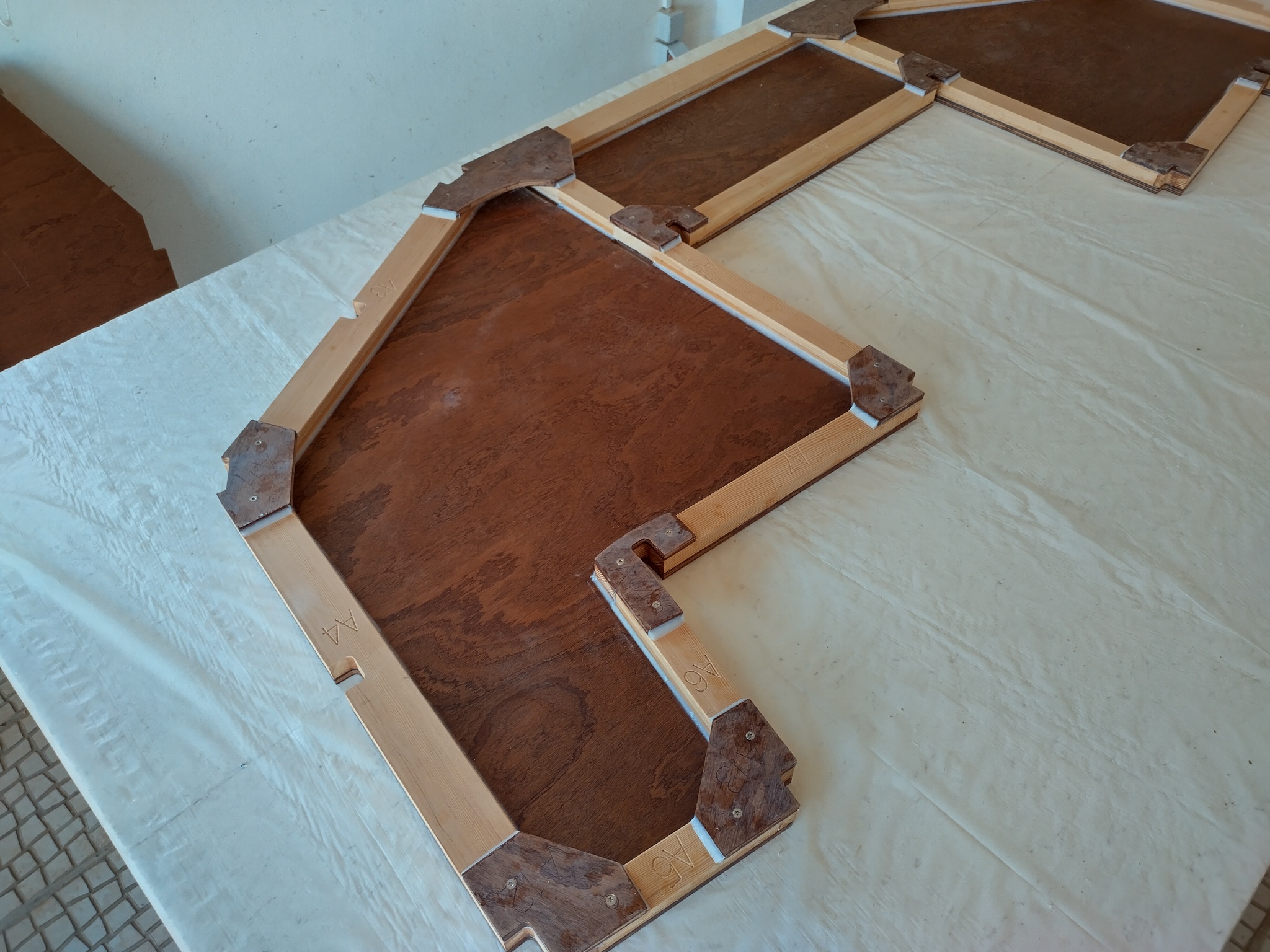 La membrure A, celle qui nous semblait la plus simple pour bien débuter