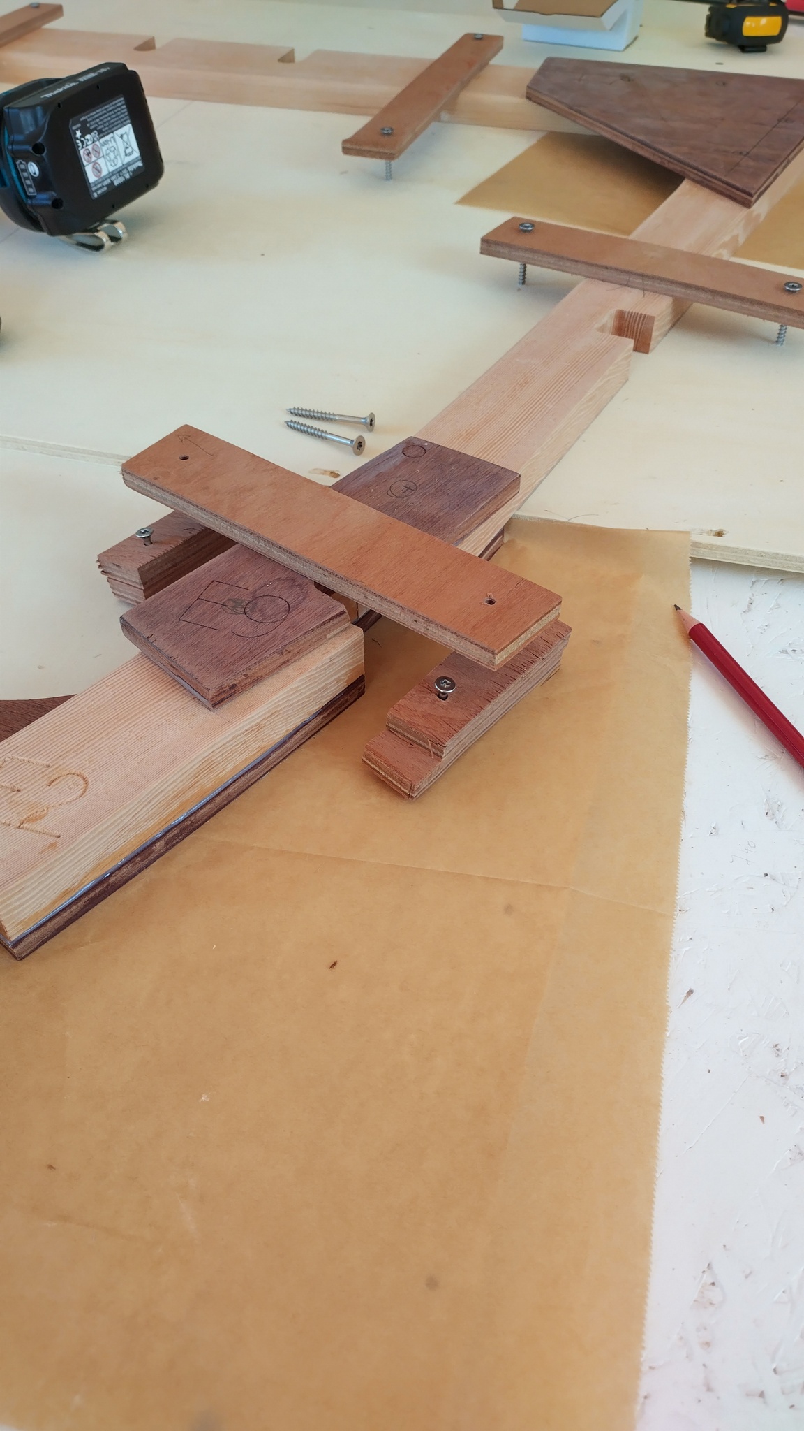 Membrure E, détails de construction 1